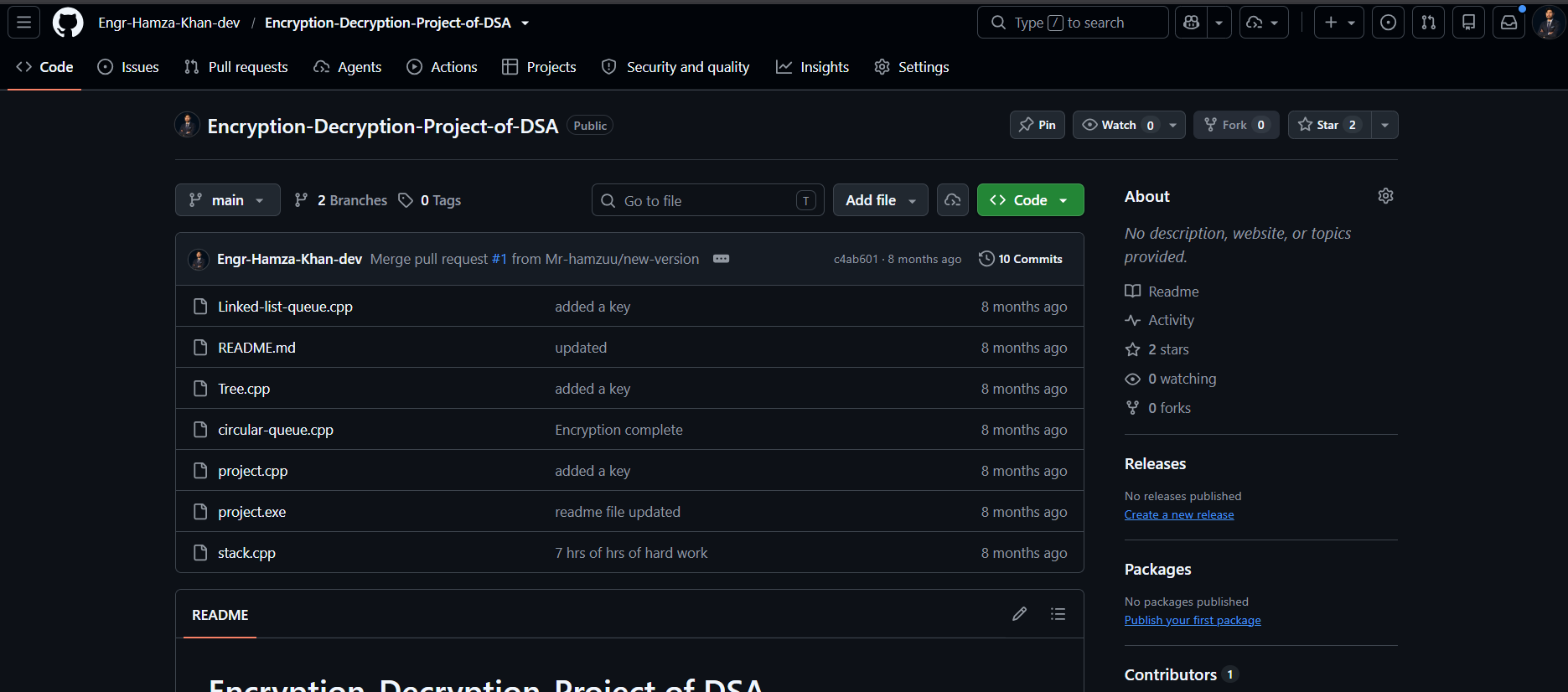Encryption & Decryption DSA